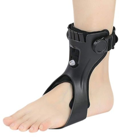 LSWKG Fallfußorthese, Leichte Balance-Orthese, für Hemiplegie, Schuhe für Schlaganfall,Haltungskorrekte Fußheber-Orthese Bequeme Einstellbare Dichtheit Leicht Left Foot,Medium