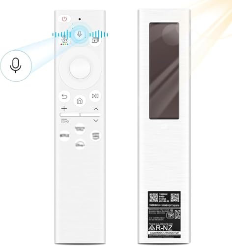 Telecomando con voce, telecomando di ricambio intelligente, telecomando di ricarica solare/USB-C per Samsung Smart TV