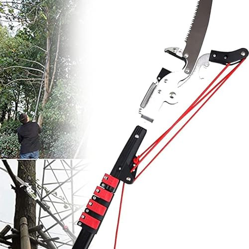 Teleskop-Baumsäge - Ausziehbare Stangen-Astsäge mit Teleskopstiel und hoher Schnittleistung für mühelose Baumpflege und Gartenpflege