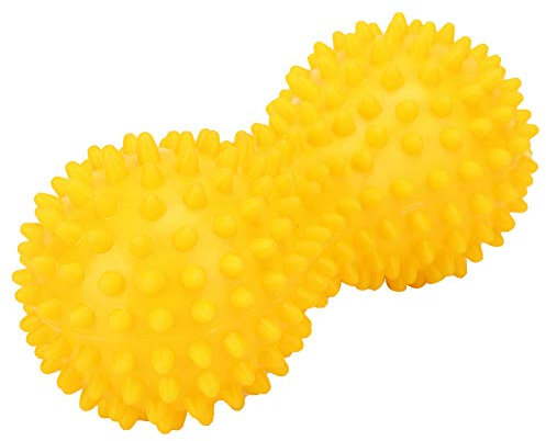 Palla da Massaggio, Pallina di Massaggio a Arachidi PVC Punta a Pallone FACIA Muscolo Muscolo Plave Pedis Relaxation Ballo Palloni di Arachidi per Yoga Fitness (YELLOW)