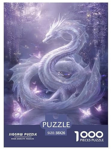 Drachen Puzzles 1000 Teile Schwer Puzzle Spielzeug Pädagogisches Spiel Impossible Tiere Herausforderungsspielzeug Für Erwachsene Und Kinder Ab 14 Jahren 38x26cm/1000pcs