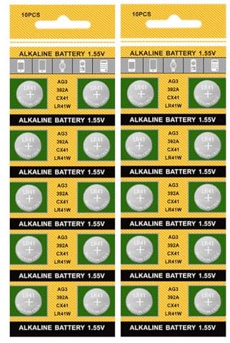 Piles bouton AG3 736 LR41 Durabilité pour un usage quotidien Tension stable pour petits appareils électroniques
