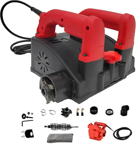 110V/220V Electric Wall Plaster, with a Vacuum Cleaner, 1680W Remover Wall Scraper & Shovel Machine for Wallpaper Putty Cement Removal, with a Vacuum Cleaner(Cement Kit)