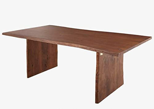 MASSIVMOEBEL24.DE | Baumtisch Akazie 160x100x76 braun lackiert Pure Acacia #213