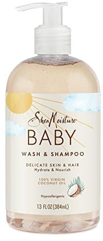 Shea Moisture 100 Percent Virgin Coconut Oil Baby Wash and Shampoo