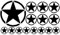 HR-WERBEDESIGN 18x US Army Stern Retro Sticker Auto CAR Aufkleber Ratte Armee Star Oldschool