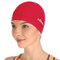 Lycra Cuffia da Nuoto, Firesara Cappello da Nuoto in Lycra Antistrappo Cappuccio Confortevole No-Slip per uomo Donne Lungo Capelli corti Adulto Ragazzi Ragazze-Rosso