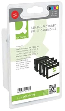 Q-Connect OBC2P42AE C2P42AE-COMP C2P42AE 4 PACK HP 932/933 Inkjet Cartridge