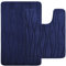 Homaxy Badematten Set 2 teilig Memory Foam Badezimmerteppich WC Vorleger mit Ausschnitt Set Saugfähige rutschfeste Badteppich Set Waschbar Badvorleger Set 2teilig, Marineblau