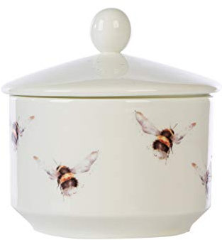 WAX LYRICAL Wrendale Hedgerow Ceramic fragranced Candle, Up to 32 Hours Burn time,White