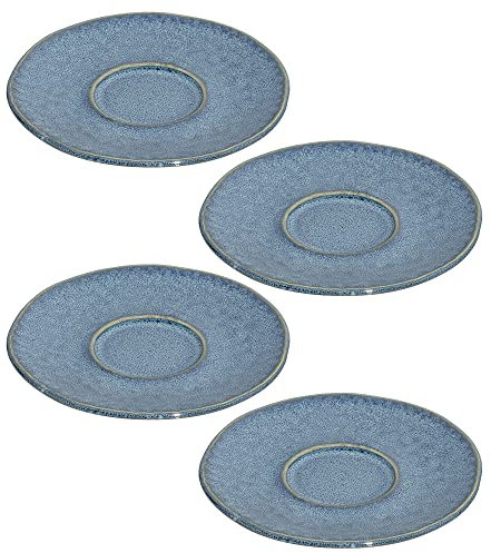 LEONARDO HOME Matera Juego de 4 platillos de cerámica, 11 cm, Color Azul