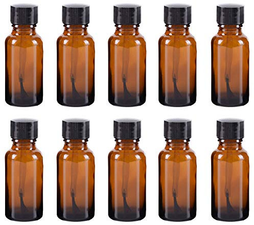 10 Pcs 5ml Empty Refillable Nail Polish Bottles Glass Nail Varnish Bottles Containers with Brush Cap for Nail Art (5 ml)