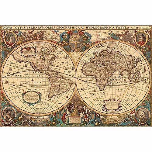 Yingxin34 Puzzle Antike Weltkarte 3000 Stück