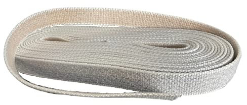 Cintino in cotone Robusto 22 mm per Tapparella Colori assortiti per finestre e portafinestra d'arredo (7,5 Metri per Portafinestra, Bicolore Grigio/Avana)