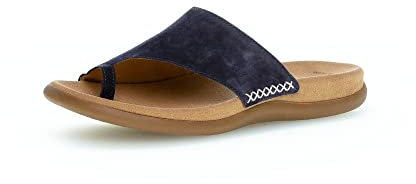 Gabor Damen Pantoletten | Frauen Slipper | Best Fitting | Schlupfschuhe | schluepfschuhe | Slides | Slip-ons | Mules | Atlantik | 42 EU - 8 UK