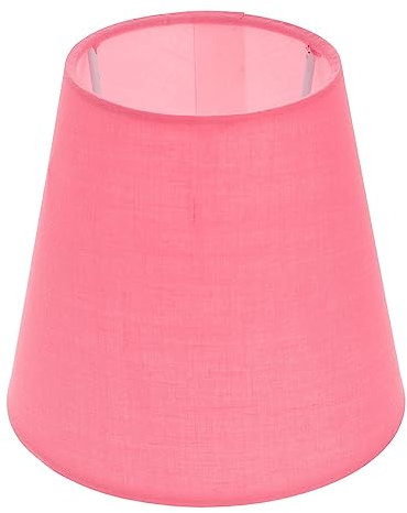 Lurrose Abat- Abat- en Tissu Abat- Lustre Petit Abat- Baril Couvercle De Lampe Petit Abat- Clip Ampoule pour Table Lustre Applique Murale Rose Abat- pour Lustre