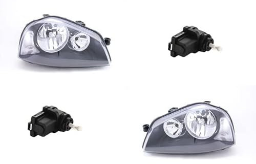 Johns, Scheinwerfer passend für Seat Arosa 00-04 H7 H3 Satz Links Rechts mit Stellmotor