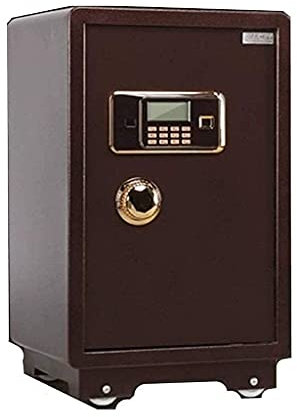 ZEDARO Hochsicherheits-Schranktresore, Tresor, großes Bett, Diebstahlsicherung, Tresor, Büro, Banksafe, 70 cm hoher Wandtresor, elektronische Sicherheit, Heimbüro – Farbe: Braun
