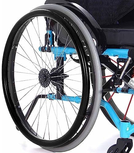 Homnova Rollstuhlreifenabdeckung, Silikon, Blau, 24 Zoll, für Rollstuhl