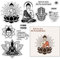 craspire Buddha Lotus Klare Gummistempel, Wiederverwendbar, Zen-Meditationstext, Silikon, Transparente Siegel, Stempel Für Journaling, Kartengestaltung, Freunde, DIY, Scrapbooking, Fotorahmen