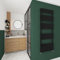 Skybathroom | 1600x600mm Black Towel Rail Radiators Designer Bathroom Flat Panel Heated Rad Ladder