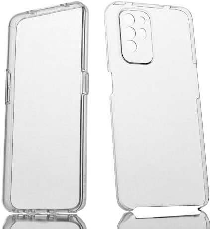 Max Power Digital Coque pour Oppo A94/A95 5G Silicone Transparent Housse Antichoc Double Face 360 Degrés Etui Arrière et Avant