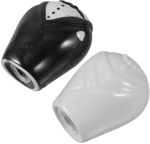 Luxshiny 1par Conjunto De Salero y Pimentero De Cerámica Para Bodas Decoración De Cocina Romántica Frascos De Condimentos Para Azúcar Sal y Pimienta Jarra Ligera y Portátil