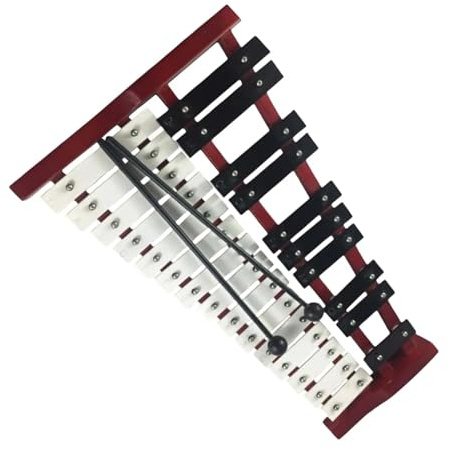 Tragbarer Glockenspiel-Percussion-Holzständer mit 25 Tasten, geeignet für Musikliebhaber unterschiedlichen Alters Glockenspiel Set
