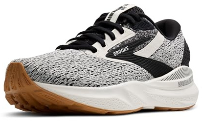 Brooks Men’s Adrenaline GTS 24 Supportive Running Shoe, Coconut/Black/Biscuit, 9 UK