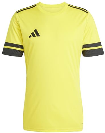 adidas Men's SQUADRA25 Jersey Short Sleeve, Team Yellow/Black, S