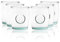 Verre 400 en verre recyclé. Verre pour cocktails, smoothies, glaces, mojito. Pack de 6 verres. Grands et robustes, parfaits pour toute boisson avec paille, résistants.