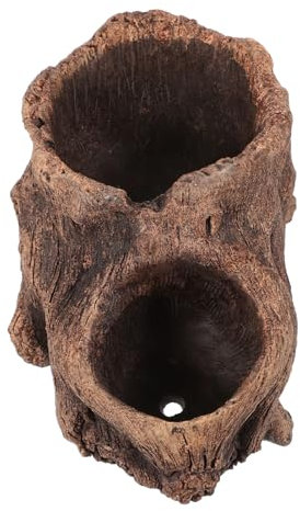 BEBEMOKO Macetas de madera de imitación para decoración vintage, macetas de escritorio, macetas de jardinería, macetas retro y macetas de jardín para suculentas para plantar suculentas macetas de