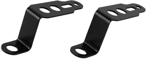 Sarini Motorrad-Nebelscheinwerfer-Montagehalterung, Scheinwerfer-Pods-Montageverlängerungshalter, Rückspiegelhalterung für Geländemotorräder, Fahrräder, LKWs, 2 Stück, Schwarz