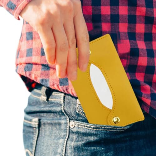 Portafazzoletti tascabili - Asciugamano di carta in pelle PU, scatola portaoggetti per fazzoletti | multifunzionale per auto, camion, casa, bagno, vanità, bancone