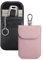 Teskyer 2 Stück Faraday Tasche für Autoschlüssel, Keyless Go Schutz, Autoschlüssel Schutz, Signalblocker-Tasche, RFID Schutz Autoschlüssel für Autoschlüssel, Schwarz und Roségold
