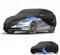 Partuto All-Weather Waterproof Car Cover - UV-Resistant Outdoor Full Exterior Protection for Tesla Model Y 2020-2024 210D-PU Black Blue with Right Side Zipper