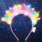 Handcess Serre-tête lumineux à LED pour anniversaire, festival, fête, rave, accessoires de cheveux pour femmes et filles