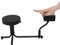 DOPBENT 2 in 1 Pediküre Stuhl Hocker, Fußpflegehocker mit Fußstütze, Maniküre Fußpflege Tattoo Fußhocker für Nagel Salon Massage (schwarz)