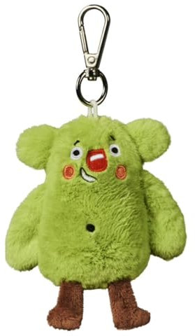 Bauer Spielwaren - Das kleine WIR: Schlüsselanhänger Kuscheltier aus der Kinderbuchreihe mit kuscheligem, grünen Fell, 10 cm, grün (12265)