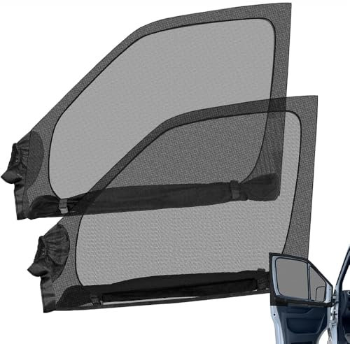 2 Stück Magnetische Seitenfenster Insektenschutzgitter für VW T4 T5 T6 T6.1 T7 California 1990-2025, Schutz vor Moskito Atmungsaktiv für Outdoor Camping Reise