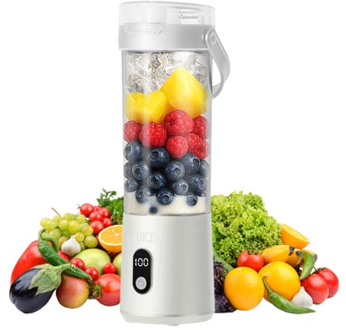 Centrifugeuse - Machine à Jus Légumes et Fruits,Mixeur Blender avec Affichage Numérique pour Agrumes, Citron, Citron Vert, Milk-shake, Légumes, Cuisine, Camping, Voyage