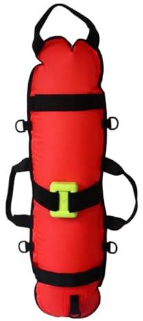 Vestamore Aufblasbare Torpedo-Tauchboje mit Signalflagge, 80 x 20 x 30 cm, für Freitauchen