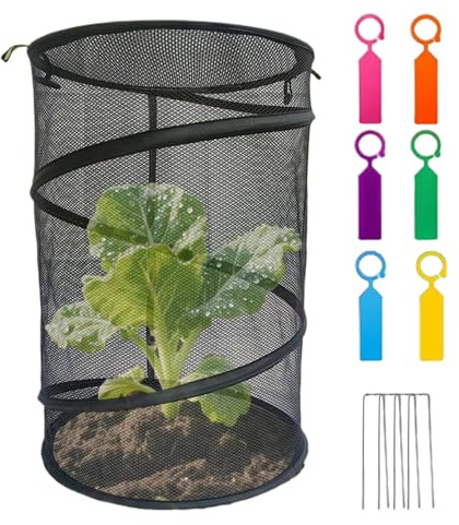 Kixolazr Protector de Plantas de Gatos para Interiores, Reutilizable, Plegable, Transpirable, Red para Plantas de jardín, para Interiores, Temporada de heladas, Flores, Patio, Porche, Patio | Cubierta de malla para plantas para invierno, temporada de heladas, maceta, patio, porche, pasarela, camino, cancha