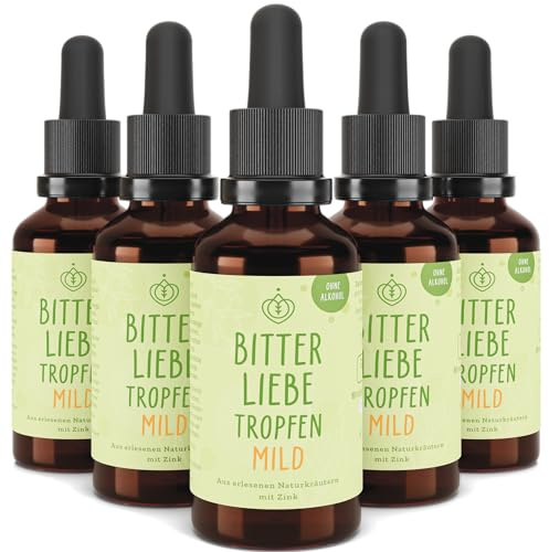 BitterLiebe - Bitter Drops without Alcohol - According to Hildegard von Bingen - The Original from Die Höhle der Löwen - High Dose Bitter Substances Drops Alcohol-free (5)