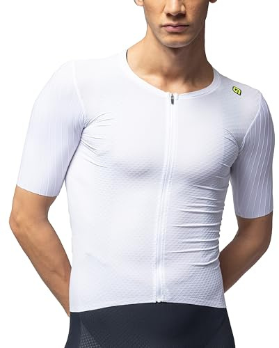 Alé Cycling Eagle Herren Kurzarm-Radtrikot – 5-Stoff-Aero-Konstruktion, Jet Stripes Ärmel, atmungsaktiv & leicht, Performance-Passform, optimiert für Geschwindigkeit und Effizienz