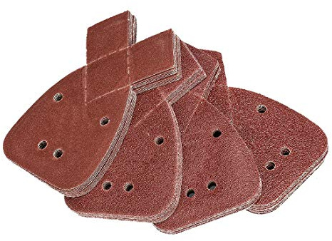 40Pcs Black and Decker Mouse Sander Pads 40/60/80/120 Grit Sandpaper Sheets | Sanding Pads for Mouse Sander,Mouse Sanding Sheets with Extra 2 Tips for Replacement to Fit Black and Decker Detail Sander