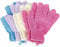 Juvale Gants de Douche Exfoliants (4 paires) - Gants pour Gommage, Exfoliation Corps Femme et Homme, Douche Hammam - (4 couleurs)