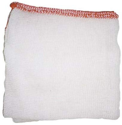 ramon 10x Large Heavy Duty White Dish Cloth with Red Border 30x 40cm