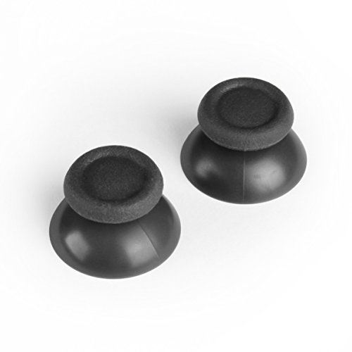 Kewecom Original Analogsticks Thumbsticks Ersatz kompatibel mit PS4 Controller DualShock 4 V2 Grau Schwarz (2er Set)