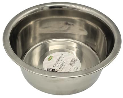 Bubimex - Gamelle Inox pour Chien et Chat - Acier Inoxydable - Contenant pour eau et nourriture - Résistant, Hygiénique, Facile à Nettoyer et Intemporel – Écuelle de Qualité supérieure - 1,80 L